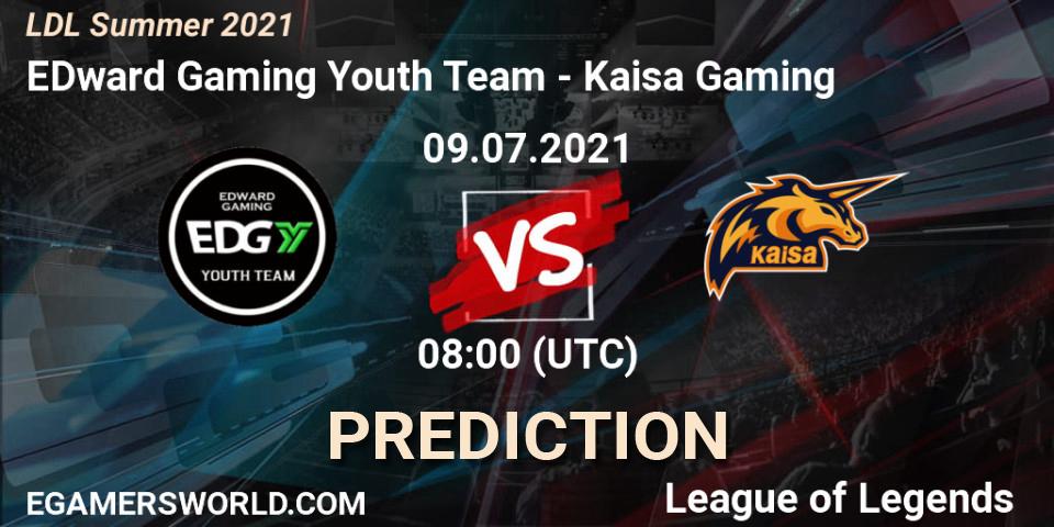 EDward Gaming Youth Team vs Kaisa Gaming: Match Prediction. 09.07.2021 at 08:00, LoL, LDL Summer 2021