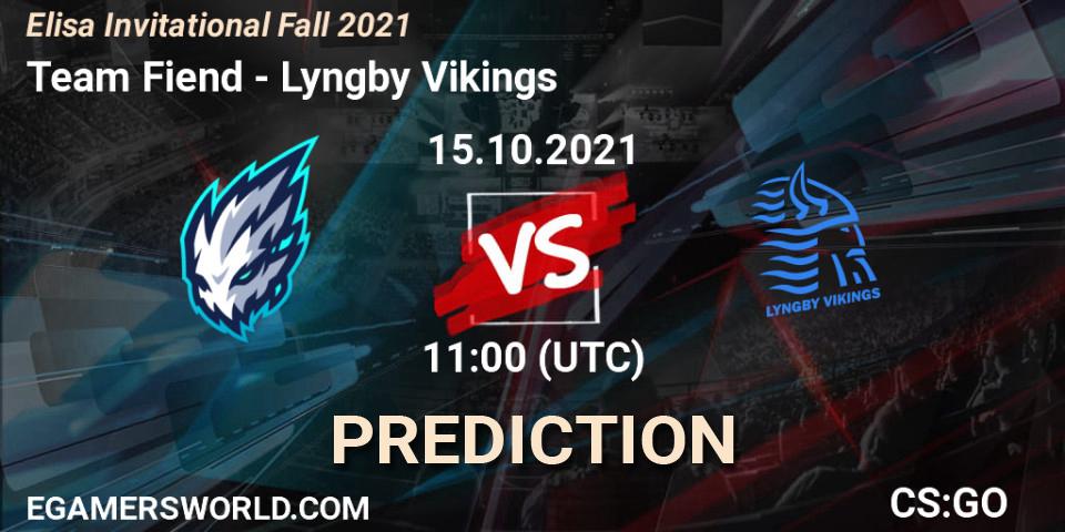 Team Fiend vs Lyngby Vikings: Match Prediction. 15.10.21, CS2 (CS:GO), Elisa Invitational Fall 2021