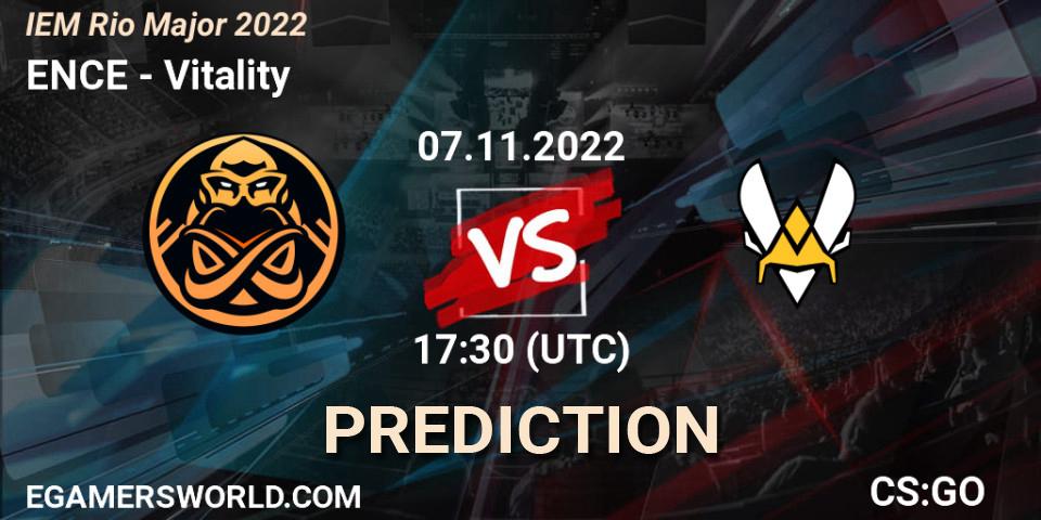 ENCE vs Vitality: Match Prediction. 07.11.22, CS2 (CS:GO), IEM Rio Major 2022