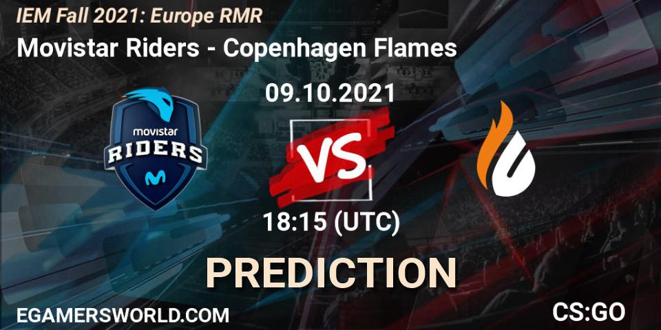 Movistar Riders vs Copenhagen Flames: Match Prediction. 09.10.2021 at 15:00, Counter-Strike (CS2), IEM Fall 2021: Europe RMR