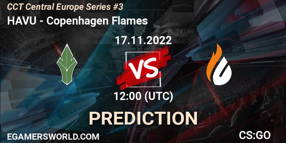 HAVU vs Copenhagen Flames: Match Prediction. 17.11.22, CS2 (CS:GO), CCT Central Europe Series #3