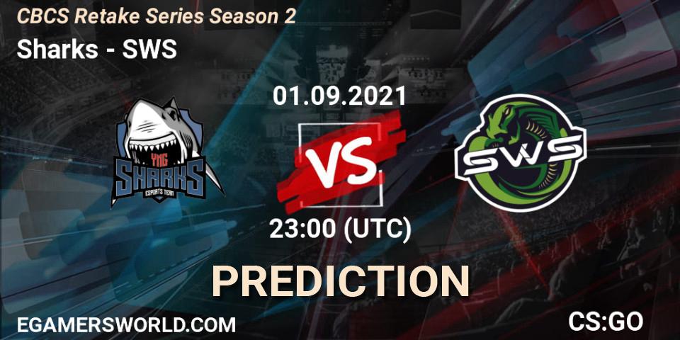Sharks vs SWS: Match Prediction. 01.09.2021 at 22:05, Counter-Strike (CS2), CBCS Retake Series Season 2