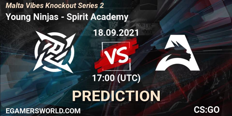 Young Ninjas vs Spirit Academy: Match Prediction. 18.09.2021 at 17:10, Counter-Strike (CS2), Malta Vibes Knockout Series #2