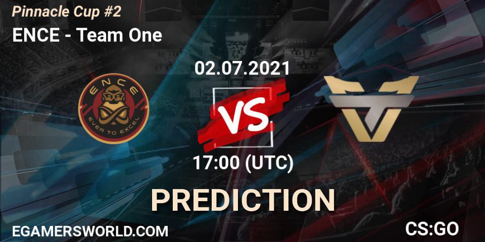ENCE vs Team One: Match Prediction. 02.07.2021 at 19:00, Counter-Strike (CS2), Pinnacle Cup #2