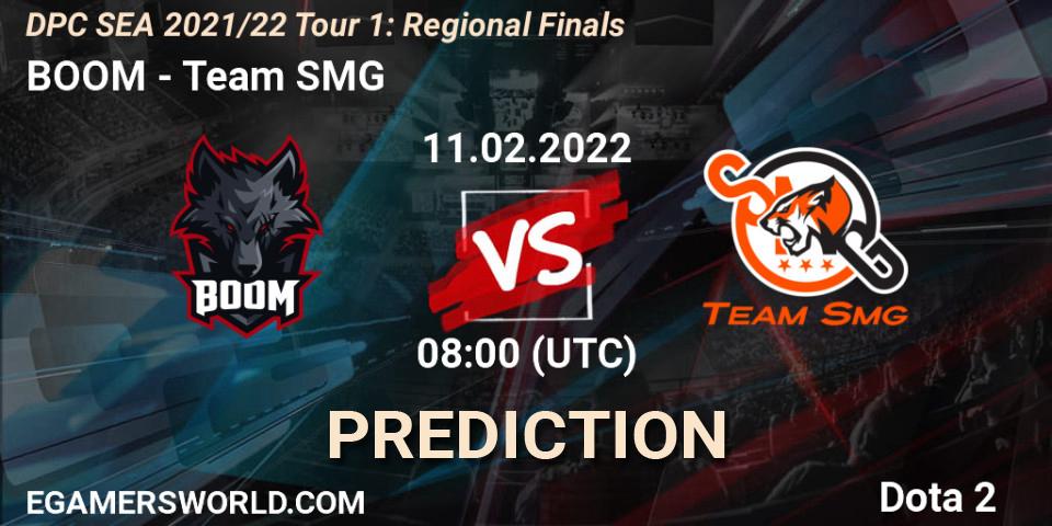 BOOM vs Team SMG: Match Prediction. 11.02.22, Dota 2, DPC SEA 2021/22 Tour 1: Regional Finals