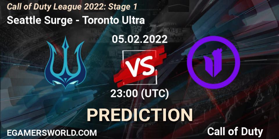 Seattle Surge vs Toronto Ultra: Match Prediction. 05.02.2022 at 23:00, Call of Duty, Call of Duty League 2022: Stage 1