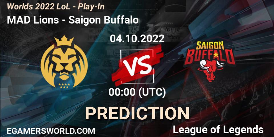 MAD Lions vs Saigon Buffalo: Match Prediction. 01.10.22, LoL, Worlds 2022 LoL - Play-In