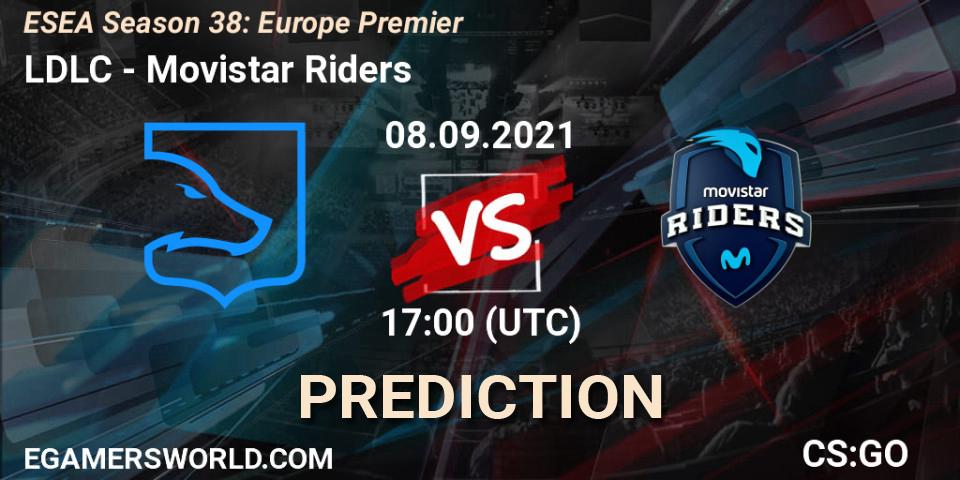 LDLC vs Movistar Riders: Match Prediction. 28.09.21, CS2 (CS:GO), ESEA Season 38: Europe Premier