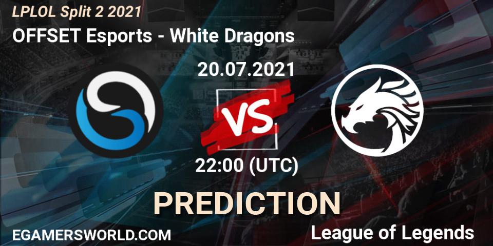 OFFSET Esports vs White Dragons: Match Prediction. 20.07.2021 at 22:15, LoL, LPLOL Split 2 2021
