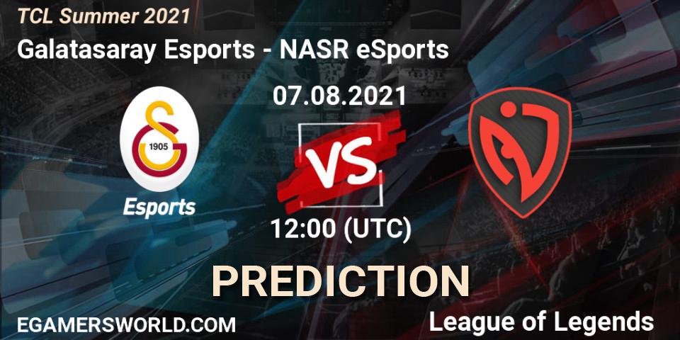 Galatasaray Esports vs NASR eSports: Match Prediction. 07.08.2021 at 12:00, LoL, TCL Summer 2021