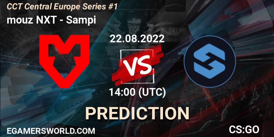 mouz NXT vs Sampi: Match Prediction. 22.08.2022 at 14:45, Counter-Strike (CS2), CCT Central Europe Series #1