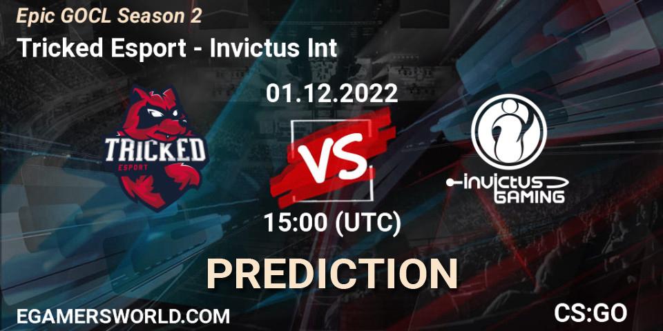 Tricked Esport vs Invictus Int: Match Prediction. 01.12.22, CS2 (CS:GO), Epic GOCL Season 2