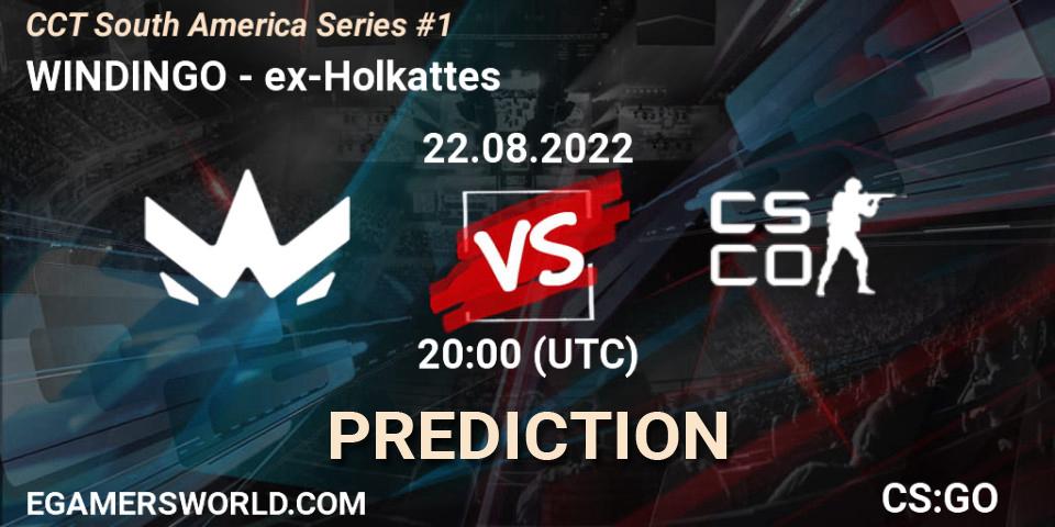 WINDINGO vs ex-Holkattes: Match Prediction. 22.08.2022 at 20:00, Counter-Strike (CS2), CCT South America Series #1
