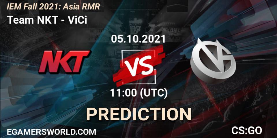 Team NKT vs ViCi: Match Prediction. 05.10.21, CS2 (CS:GO), IEM Fall 2021: Asia RMR