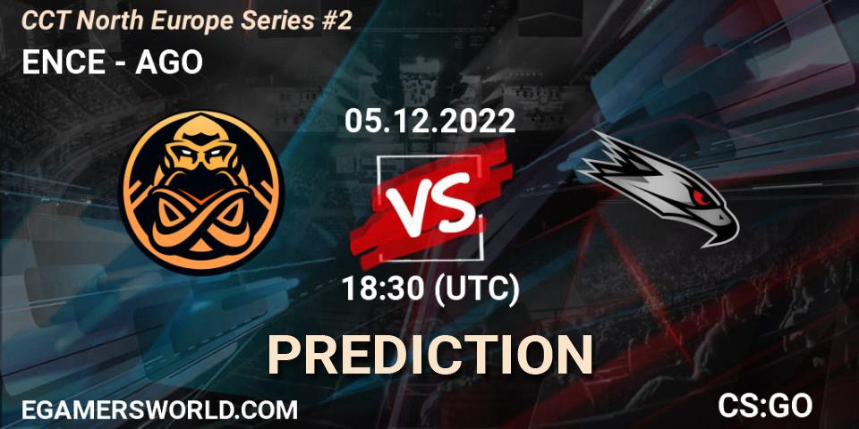 ENCE vs AGO: Match Prediction. 05.12.22, CS2 (CS:GO), CCT North Europe Series #2