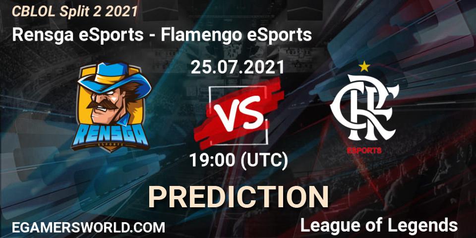 Rensga eSports vs Flamengo eSports: Match Prediction. 25.07.2021 at 19:30, LoL, CBLOL Split 2 2021