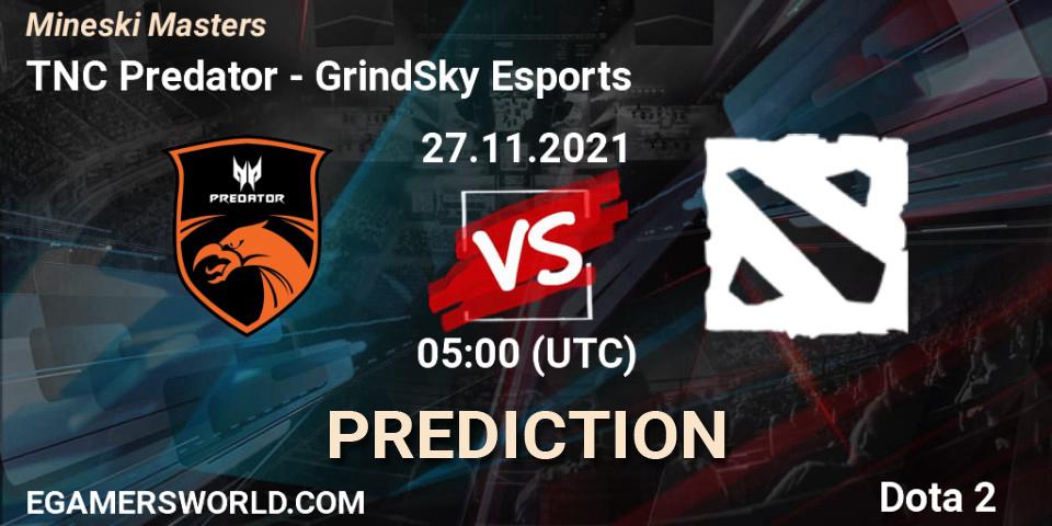TNC Predator vs GrindSky Esports: Match Prediction. 27.11.2021 at 07:43, Dota 2, Mineski Masters
