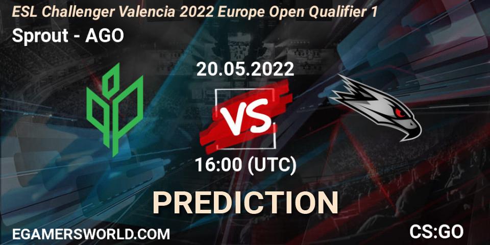 Sprout vs AGO: Match Prediction. 20.05.2022 at 16:05, Counter-Strike (CS2), ESL Challenger Valencia 2022 Europe Open Qualifier 1