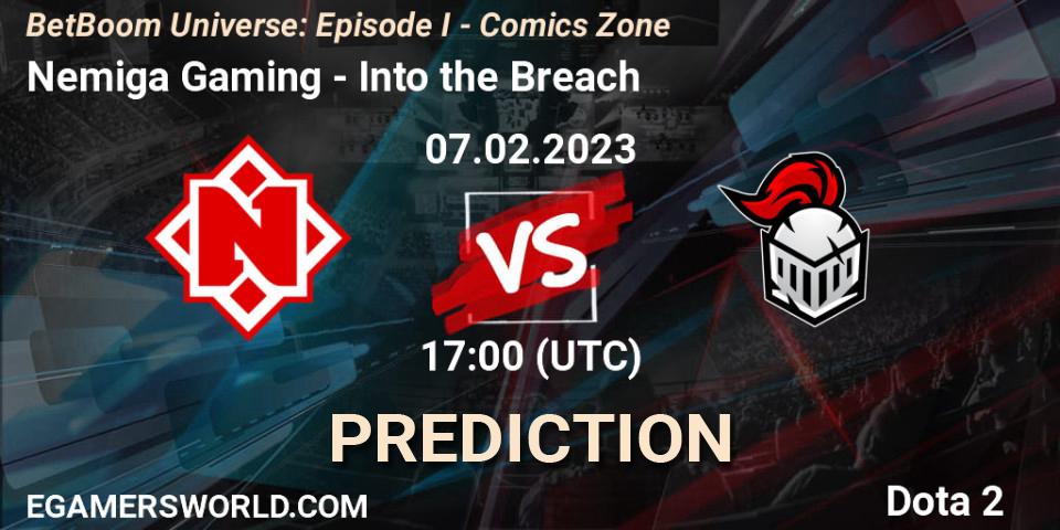 Nemiga Gaming vs Into the Breach: Match Prediction. 07.02.23, Dota 2, BetBoom Universe: Episode I - Comics Zone