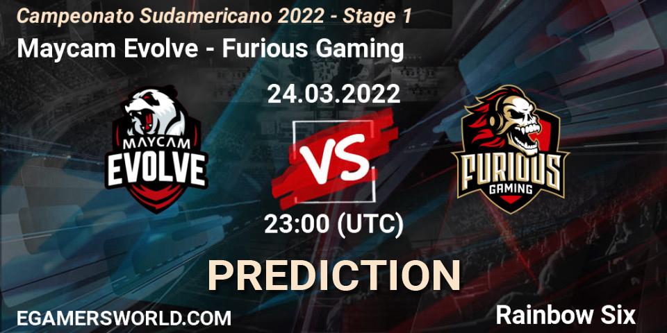Maycam Evolve vs Furious Gaming: Match Prediction. 25.03.2022 at 01:00, Rainbow Six, Campeonato Sudamericano 2022 - Stage 1