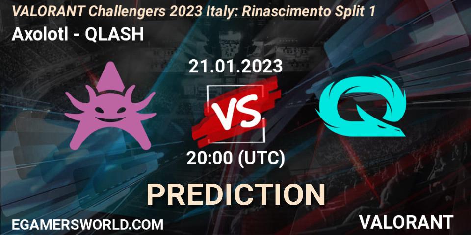 Axolotl vs QLASH: Match Prediction. 21.01.23, VALORANT, VALORANT Challengers 2023 Italy: Rinascimento Split 1