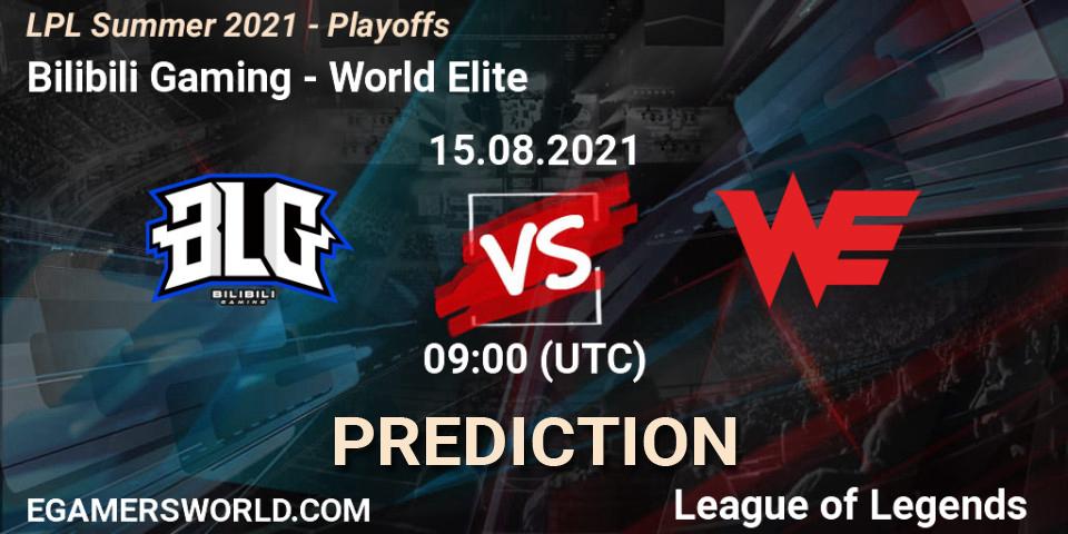 Bilibili Gaming vs World Elite: Match Prediction. 15.08.2021 at 09:00, LoL, LPL Summer 2021 - Playoffs
