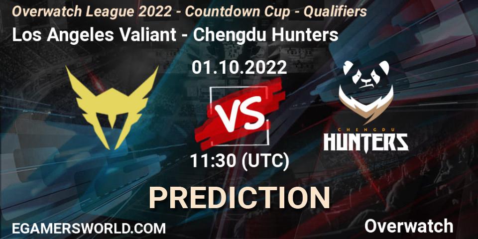 Los Angeles Valiant vs Chengdu Hunters: Match Prediction. 01.10.22, Overwatch, Overwatch League 2022 - Countdown Cup - Qualifiers