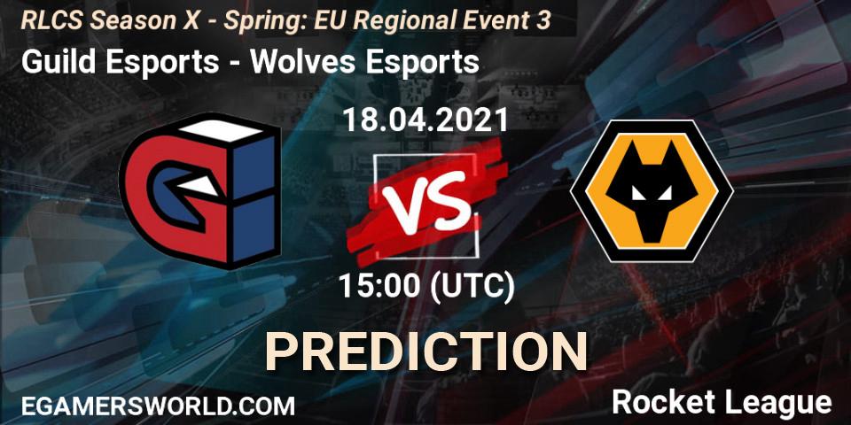 Guild Esports vs Wolves Esports: Match Prediction. 18.04.2021 at 15:00, Rocket League, RLCS Season X - Spring: EU Regional Event 3