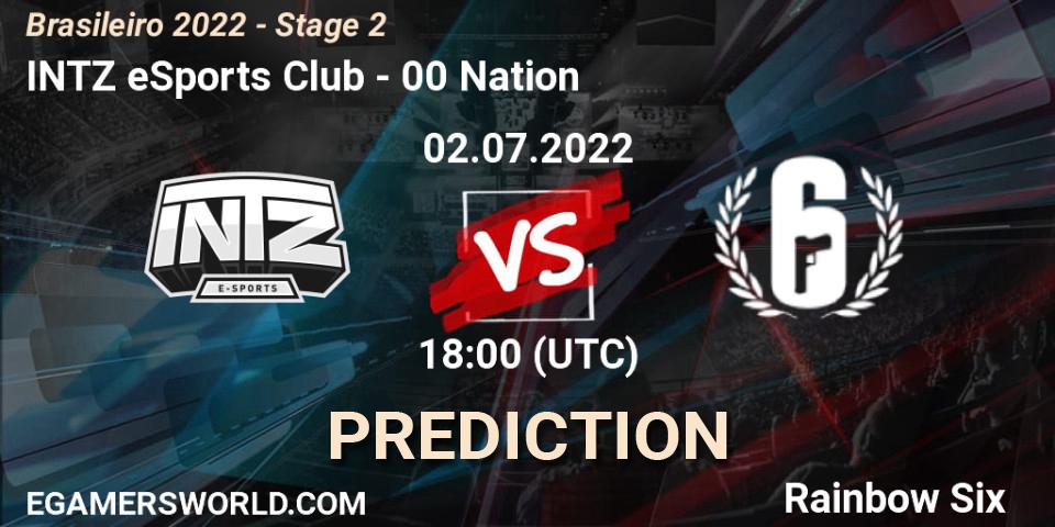 INTZ eSports Club vs 00 Nation: Match Prediction. 02.07.22, Rainbow Six, Brasileirão 2022 - Stage 2