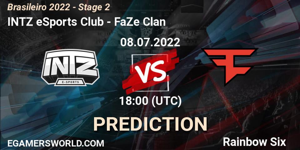 INTZ eSports Club vs FaZe Clan: Match Prediction. 08.07.22, Rainbow Six, Brasileirão 2022 - Stage 2