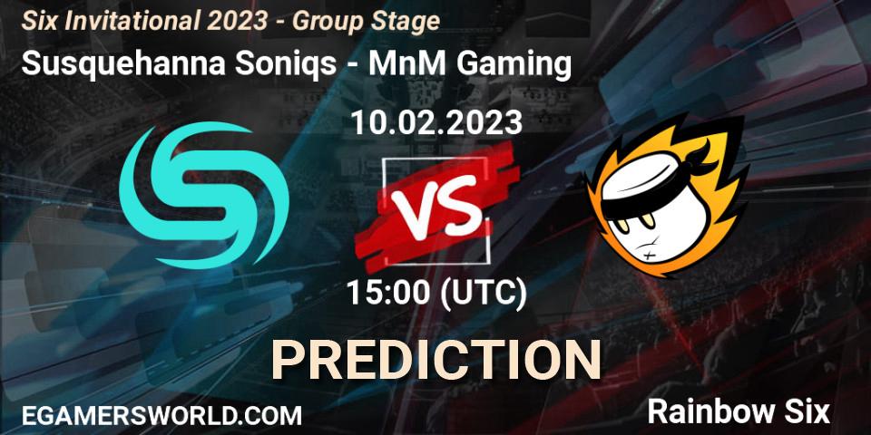 Susquehanna Soniqs vs MnM Gaming: Match Prediction. 10.02.23, Rainbow Six, Six Invitational 2023 - Group Stage
