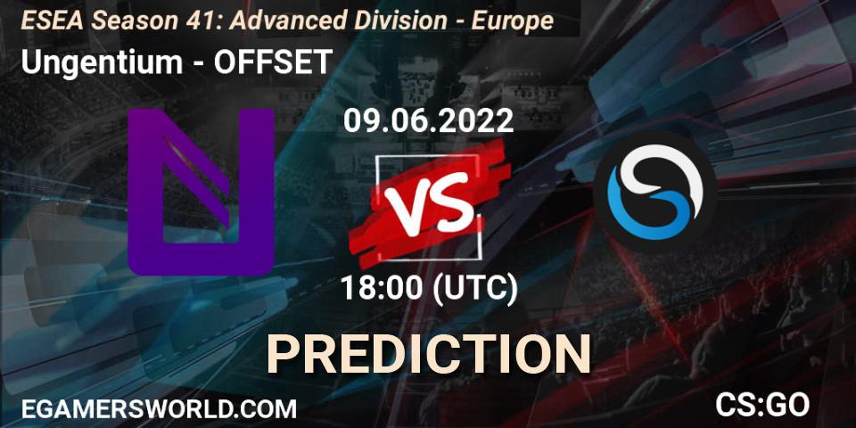 Ungentium vs OFFSET: Match Prediction. 09.06.22, CS2 (CS:GO), ESEA Season 41: Advanced Division - Europe
