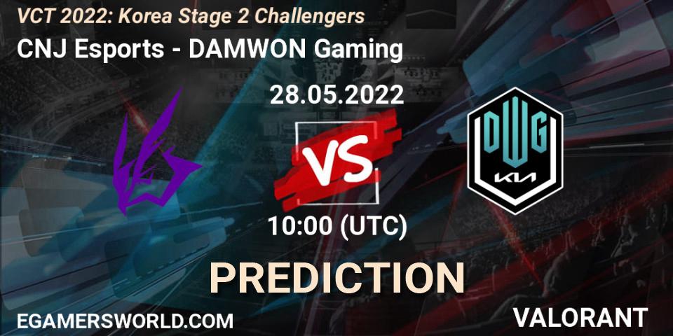 CNJ Esports vs DAMWON Gaming: Match Prediction. 28.05.22, VALORANT, VCT 2022: Korea Stage 2 Challengers