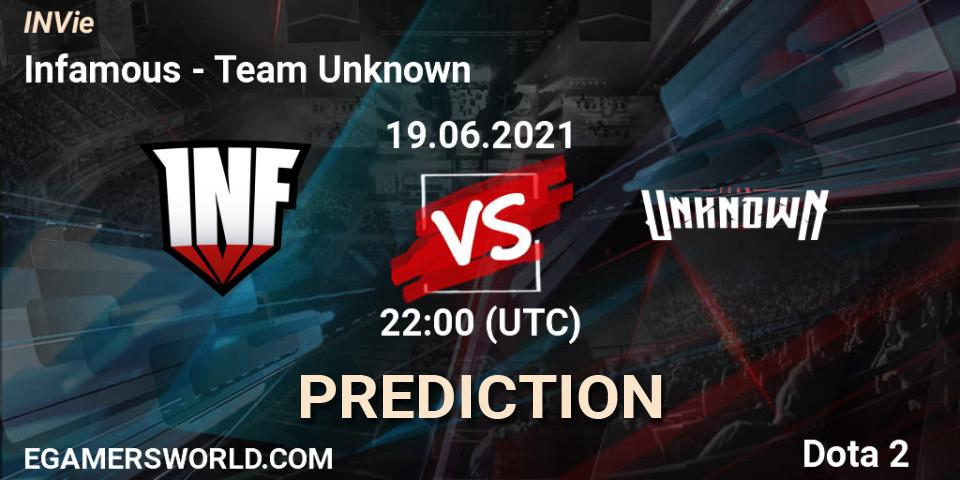 Infamous vs Team Unknown: Match Prediction. 19.06.21, Dota 2, INVie
