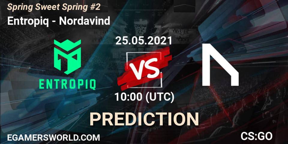 Entropiq vs Nordavind: Match Prediction. 25.05.2021 at 10:10, Counter-Strike (CS2), Spring Sweet Spring #2