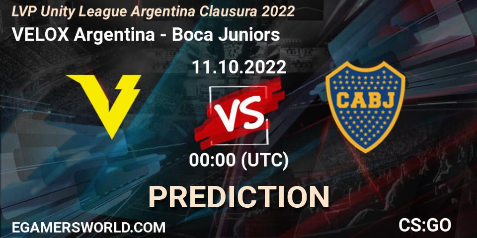 VELOX Argentina vs Boca Juniors: Match Prediction. 11.10.2022 at 00:00, Counter-Strike (CS2), LVP Unity League Argentina Clausura 2022