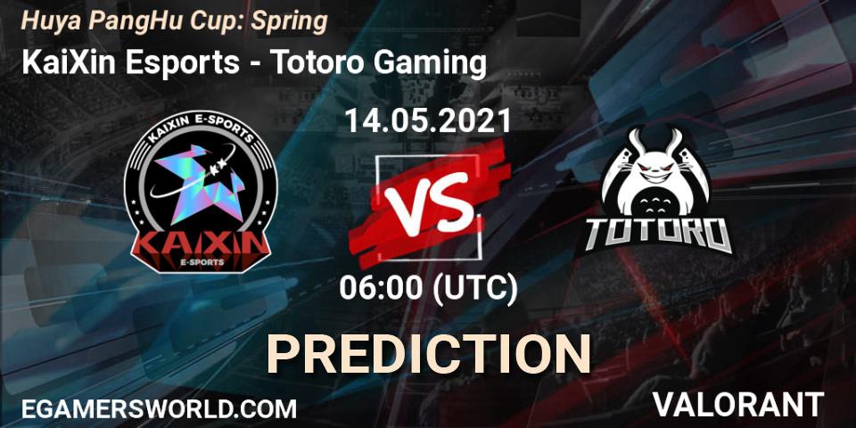 KaiXin Esports vs Totoro Gaming: Match Prediction. 14.05.2021 at 06:00, VALORANT, Huya PangHu Cup: Spring