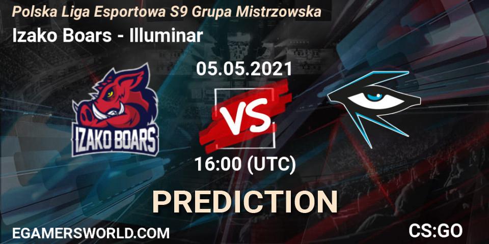 Izako Boars vs Illuminar: Match Prediction. 05.05.2021 at 16:00, Counter-Strike (CS2), Polska Liga Esportowa S9 Grupa Mistrzowska