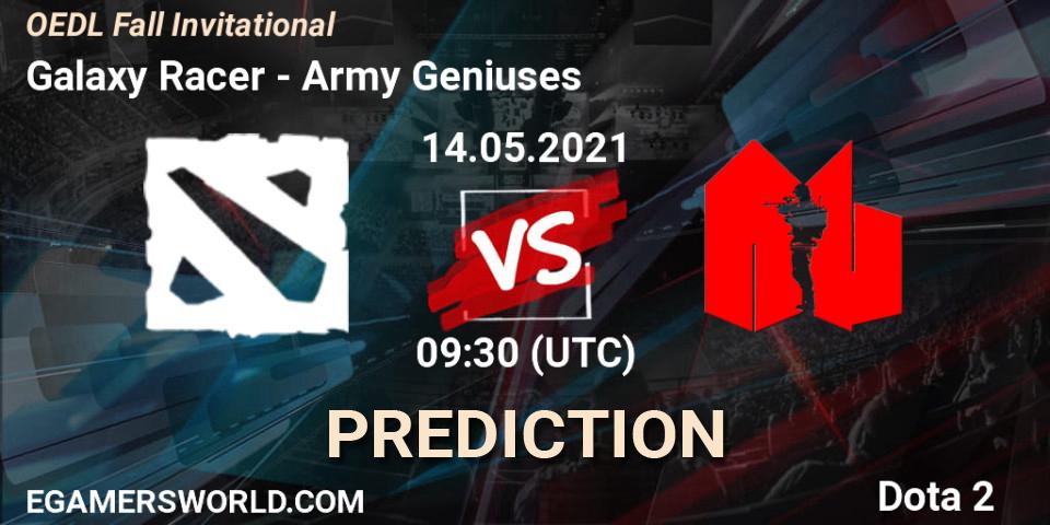 Galaxy Racer vs Army Geniuses: Match Prediction. 14.05.2021 at 07:33, Dota 2, OEDL Fall Invitational