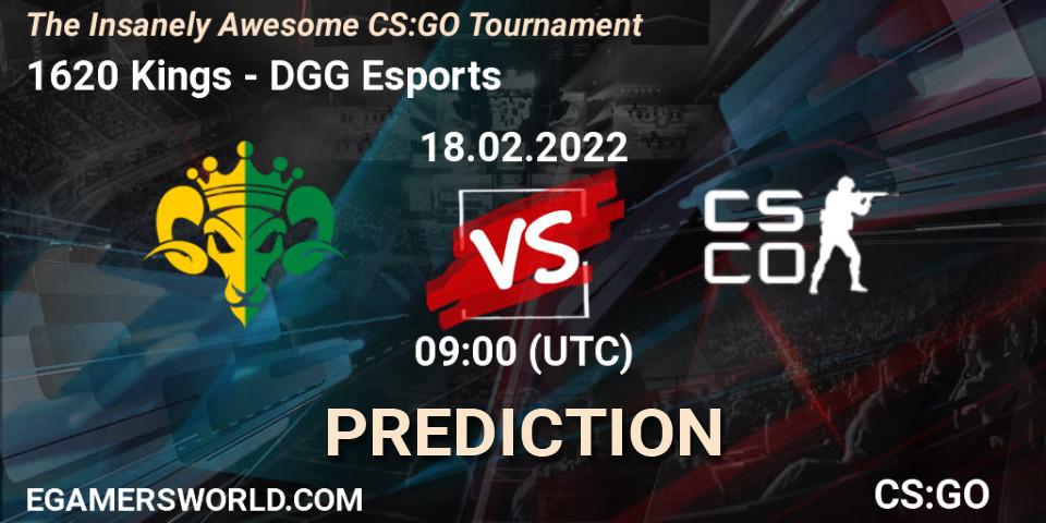 1620 Kings vs DGG Esports: Match Prediction. 18.02.2022 at 09:00, Counter-Strike (CS2), The Insanely Awesome CS:GO Tournament