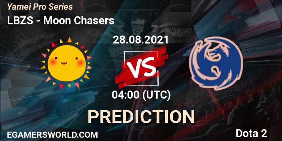 LBZS vs Moon Chasers: Match Prediction. 28.08.2021 at 03:15, Dota 2, Yamei Pro Series