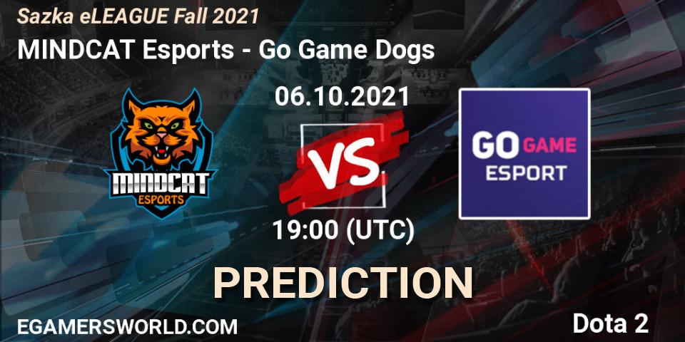 MINDCAT Esports vs Go Game Dogs: Match Prediction. 06.10.2021 at 19:30, Dota 2, Sazka eLEAGUE Fall 2021