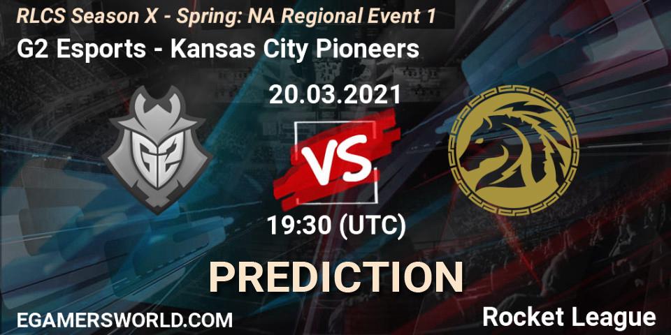 G2 Esports vs Kansas City Pioneers: Match Prediction. 20.03.2021 at 19:05, Rocket League, RLCS Season X - Spring: NA Regional Event 1