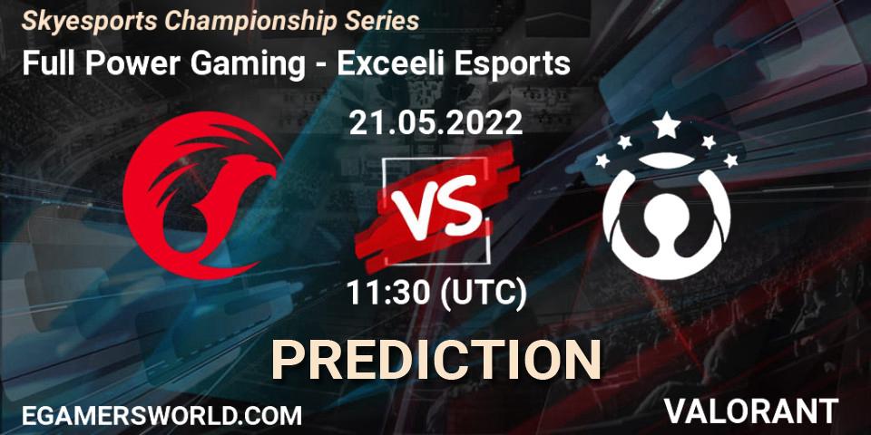 Full Power Gaming vs Exceeli Esports: Match Prediction. 21.05.2022 at 11:30, VALORANT, Skyesports Championship Series