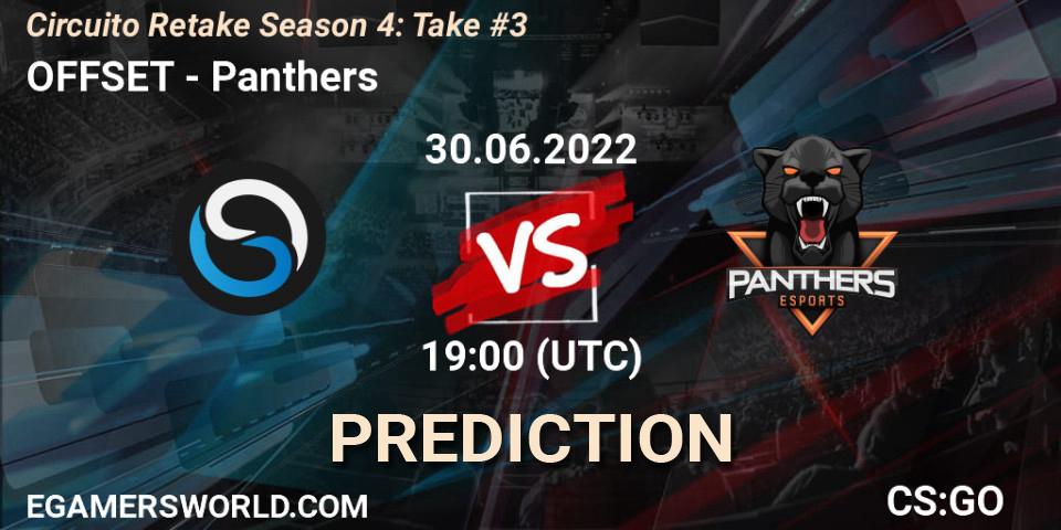 OFFSET vs Panthers: Match Prediction. 30.06.2022 at 19:45, Counter-Strike (CS2), Circuito Retake Season 4: Take #3