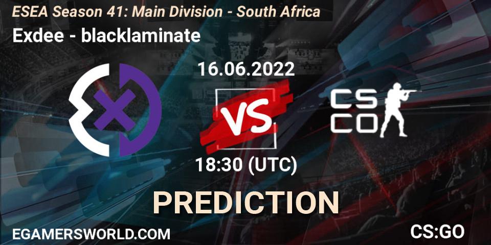 Royalty Esports vs blacklaminate: Match Prediction. 16.06.2022 at 18:00, Counter-Strike (CS2), ESEA Season 41: Main Division - South Africa