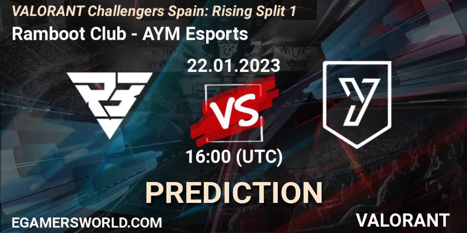 Ramboot Club vs AYM Esports: Match Prediction. 22.01.23, VALORANT, VALORANT Challengers 2023 Spain: Rising Split 1