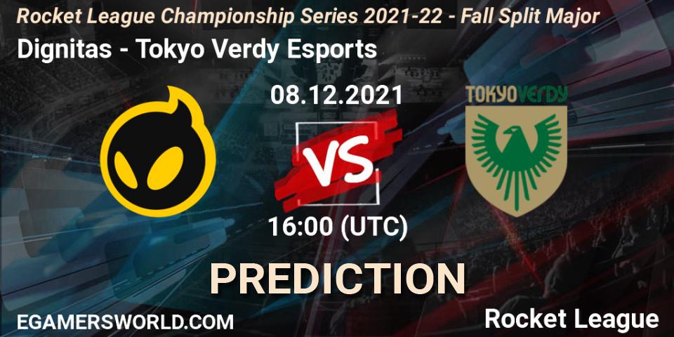 Dignitas vs Tokyo Verdy Esports: Match Prediction. 08.12.21, Rocket League, RLCS 2021-22 - Fall Split Major