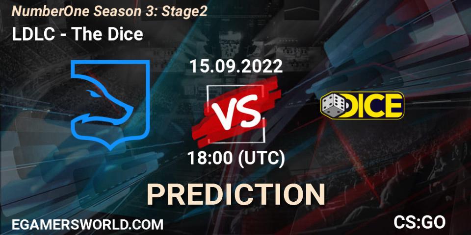 LDLC vs The Dice: Match Prediction. 15.09.2022 at 18:00, Counter-Strike (CS2), NumberOne Season 3: Stage 2