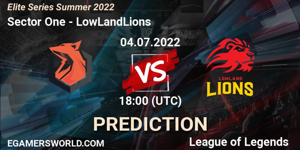 Sector One vs LowLandLions: Match Prediction. 04.07.22, LoL, Elite Series Summer 2022